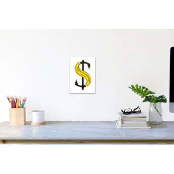 Dollar-Banane (klein) von Thomas Baumgärtel - Raumansicht
