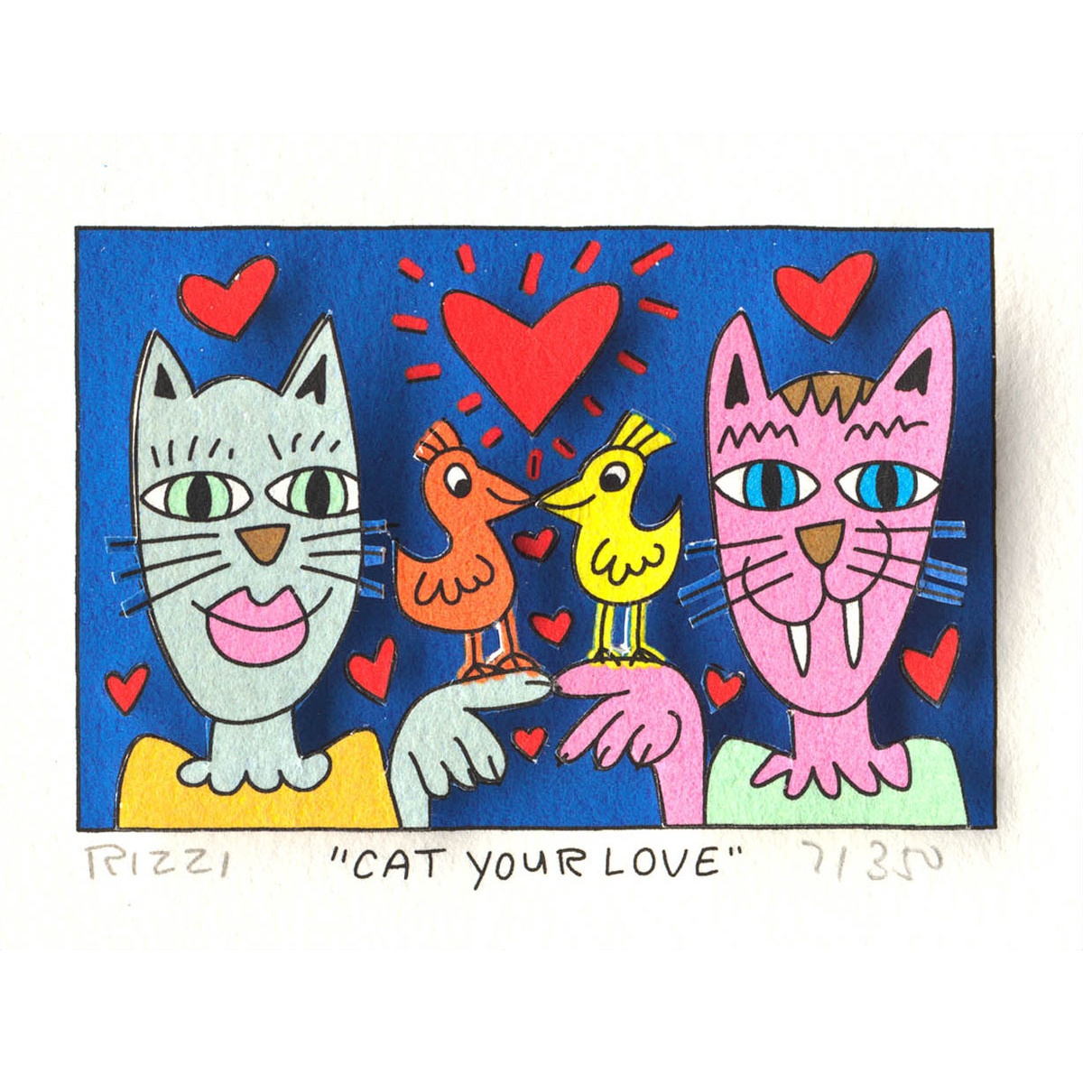 Cat your love von James Rizzi