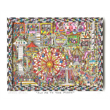 Fly me to the moon von James Rizzi