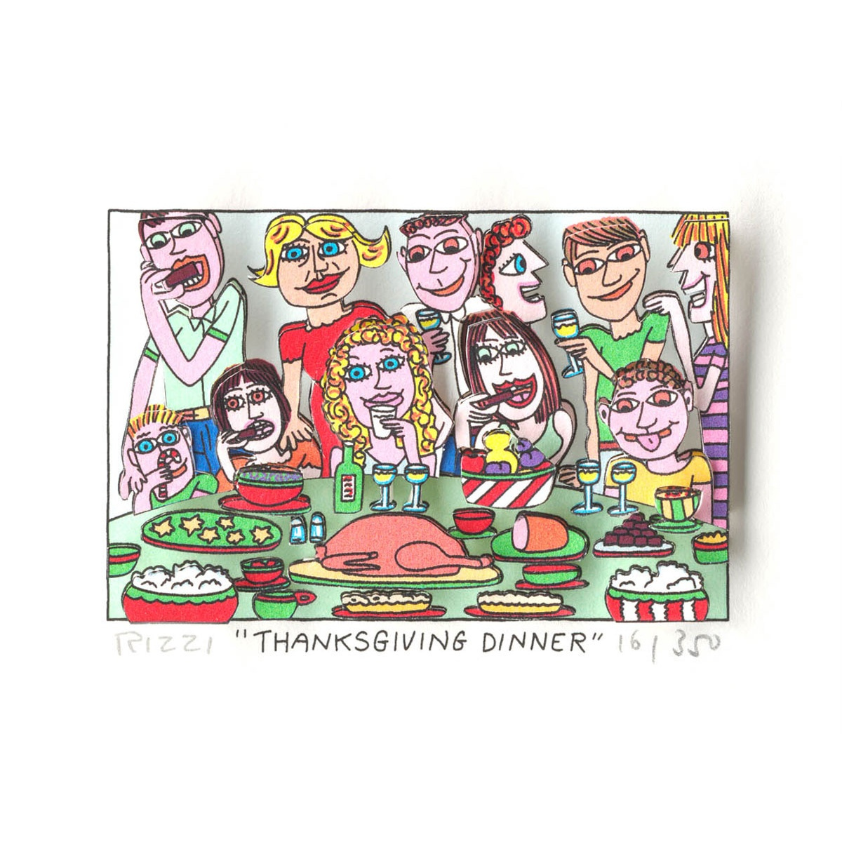 Thanksgiving dinner von James Rizzi