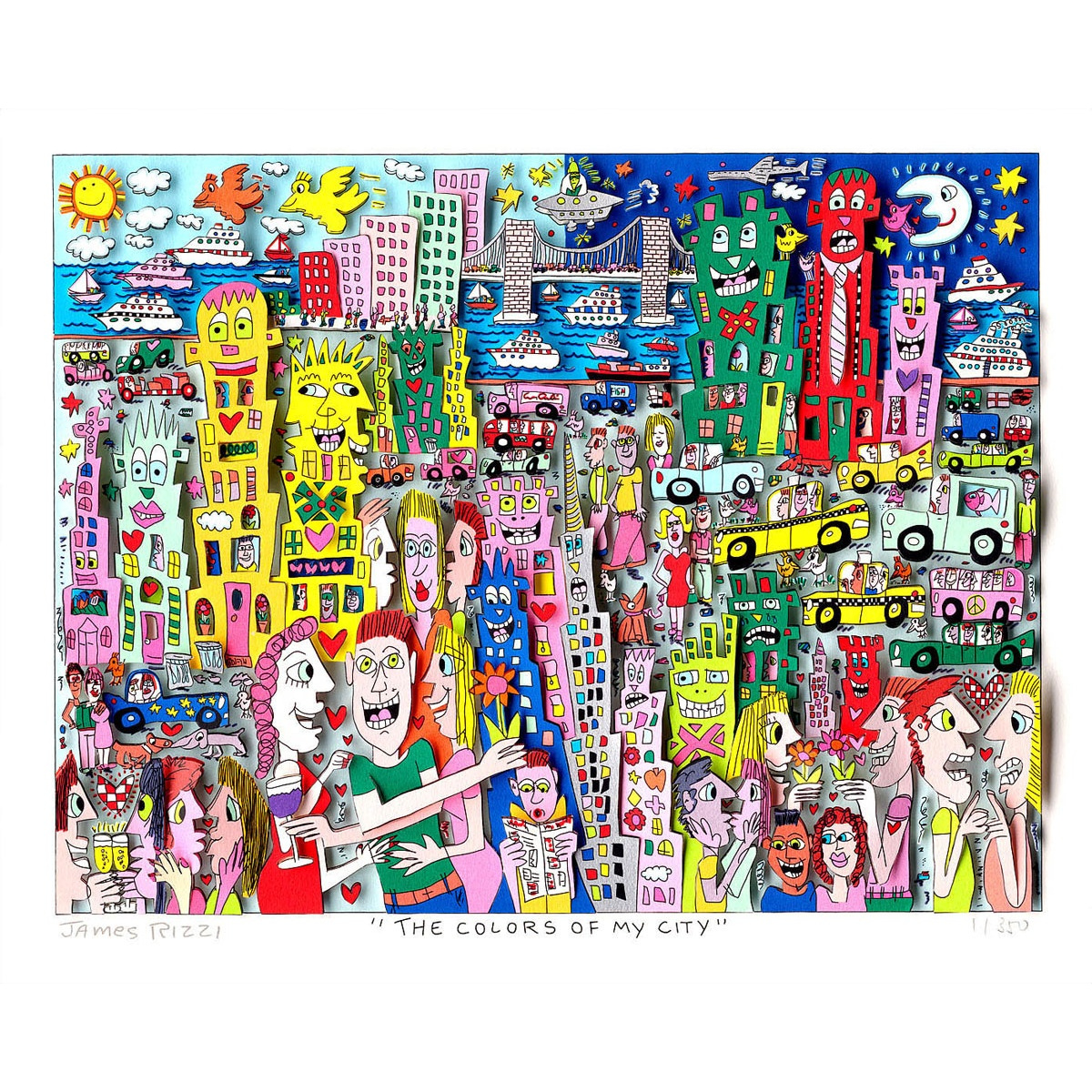 The colors of my city von James Rizzi