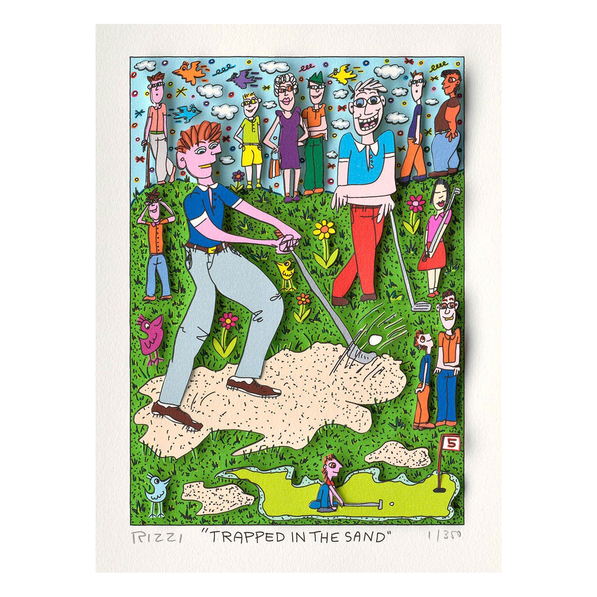 Trapped in the sand von James Rizzi