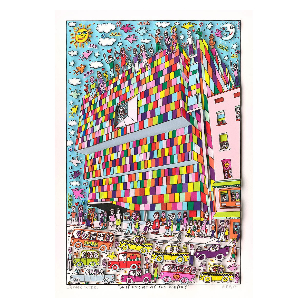 Wait for me at the whitney von James Rizzi