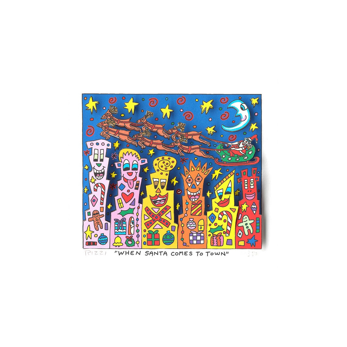 When Santa comes to town von James Rizzi
