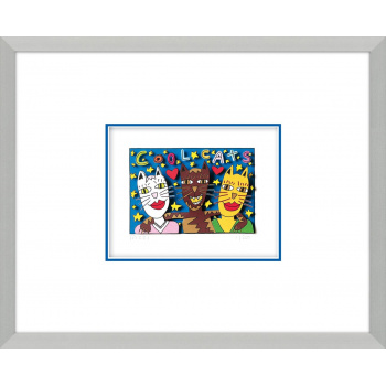 Cool cats von James Rizzi mit Magnetrahmen