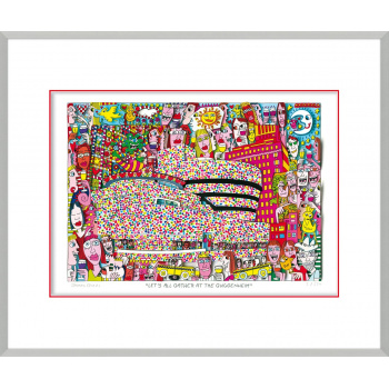 Let's all gather at the Guggenheim von James Rizzi mit Magnetrahmen