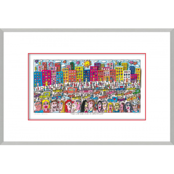 The life and love in Brooklyn von James Rizzi mit Magnetrahmen