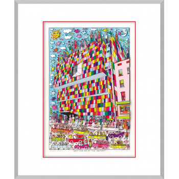 Wait for me at the whitney von James Rizzi mit Magnetrahmen