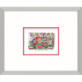Thanksgiving dinner von James Rizzi mit Magnetrahmen