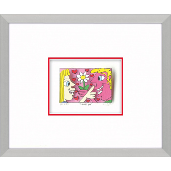 Love ya von James Rizzi mit Magnetrahmen