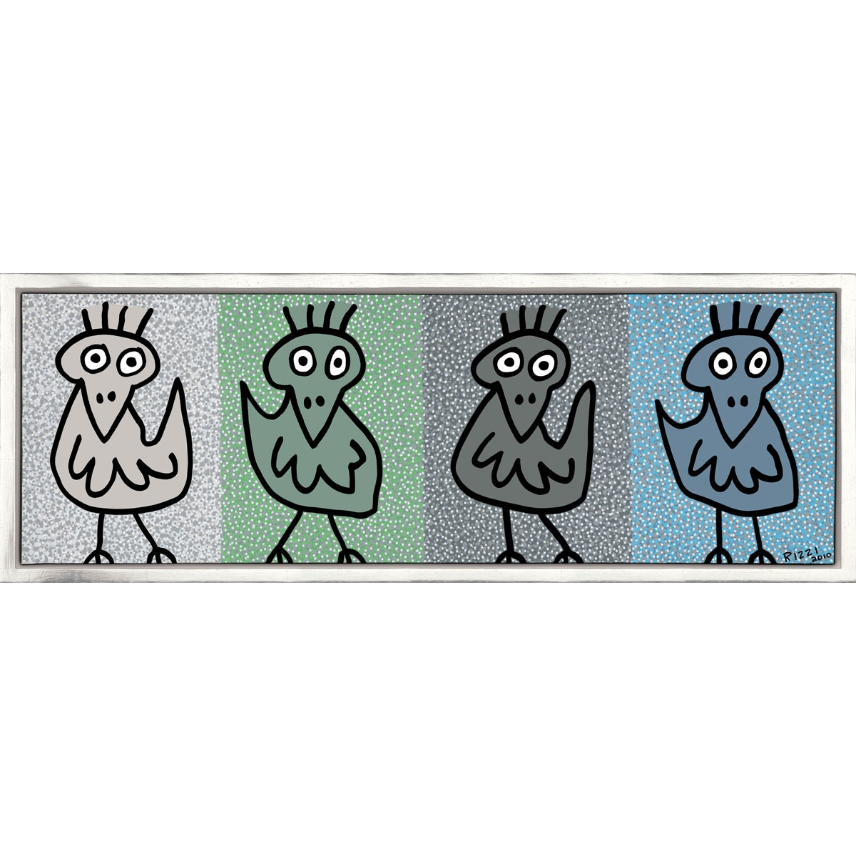 We just want to look at you von James Rizzi mit Rahmung