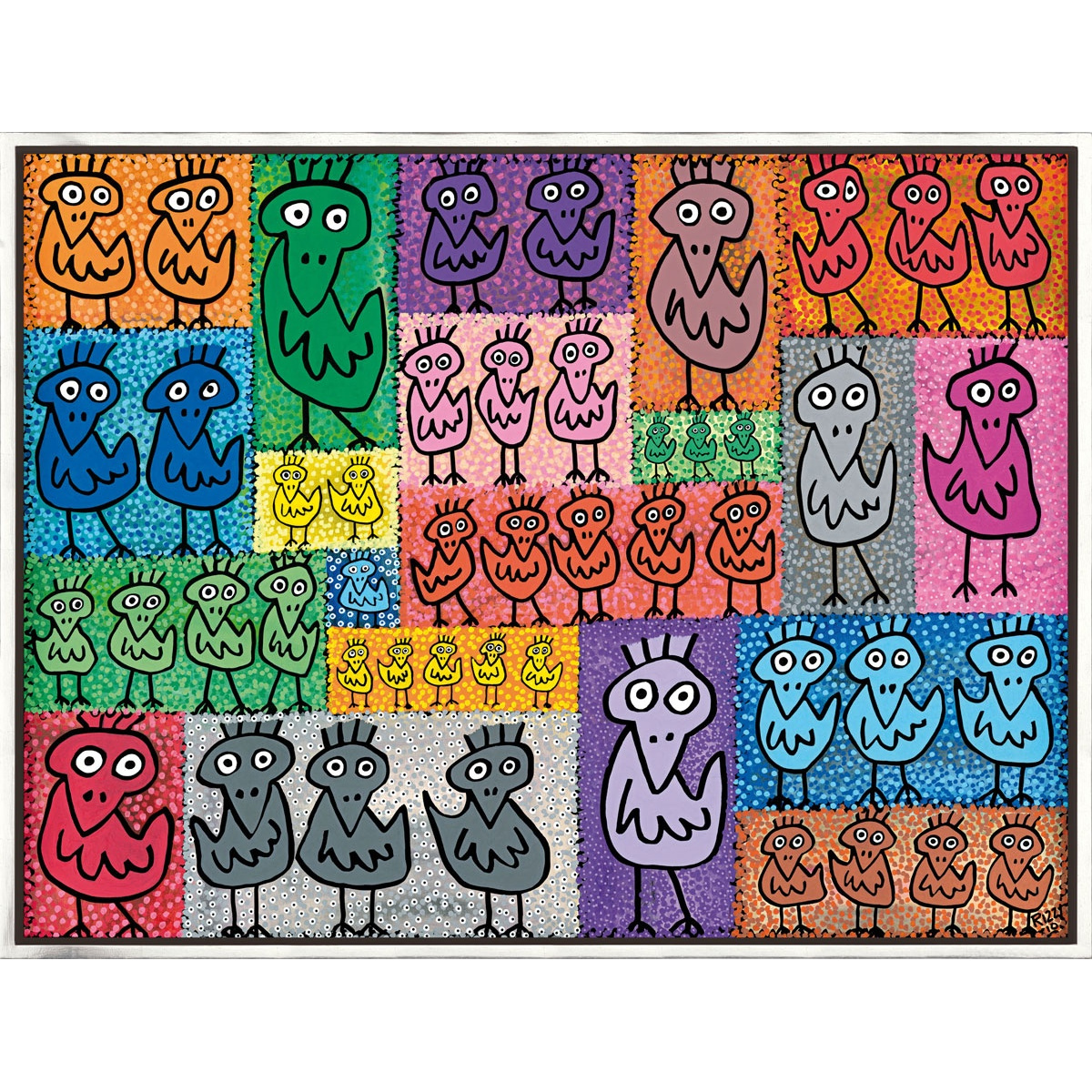 We got nothin better to do than look at you von James Rizzi mit Rahmung