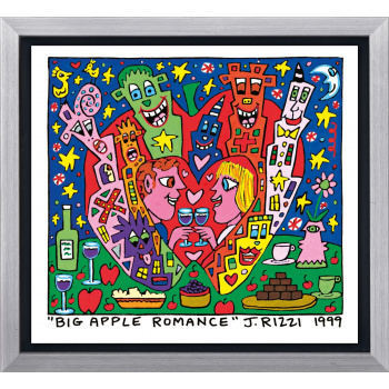 Big apple romance von James Rizzi mit Rahmung