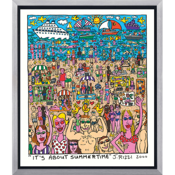 It's about summertime von James Rizzi mit Rahmung