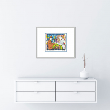 The card players von James Rizzi - Raumansicht
