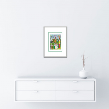 Golfing with the family von James Rizzi - Raumansicht