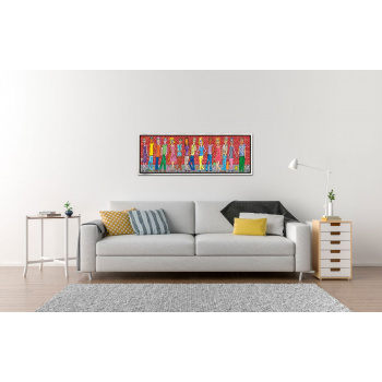 It's about true love for two - for me and you von James Rizzi mit Rahmung - Raumansicht