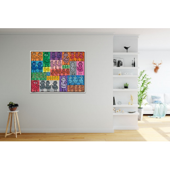 We got nothin better to do than look at you von James Rizzi mit Rahmung - Raumansicht