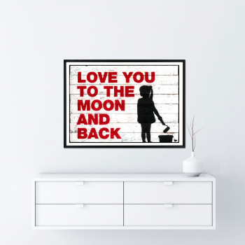 Love You To The Moon And Back von Van Ray - Raumansicht