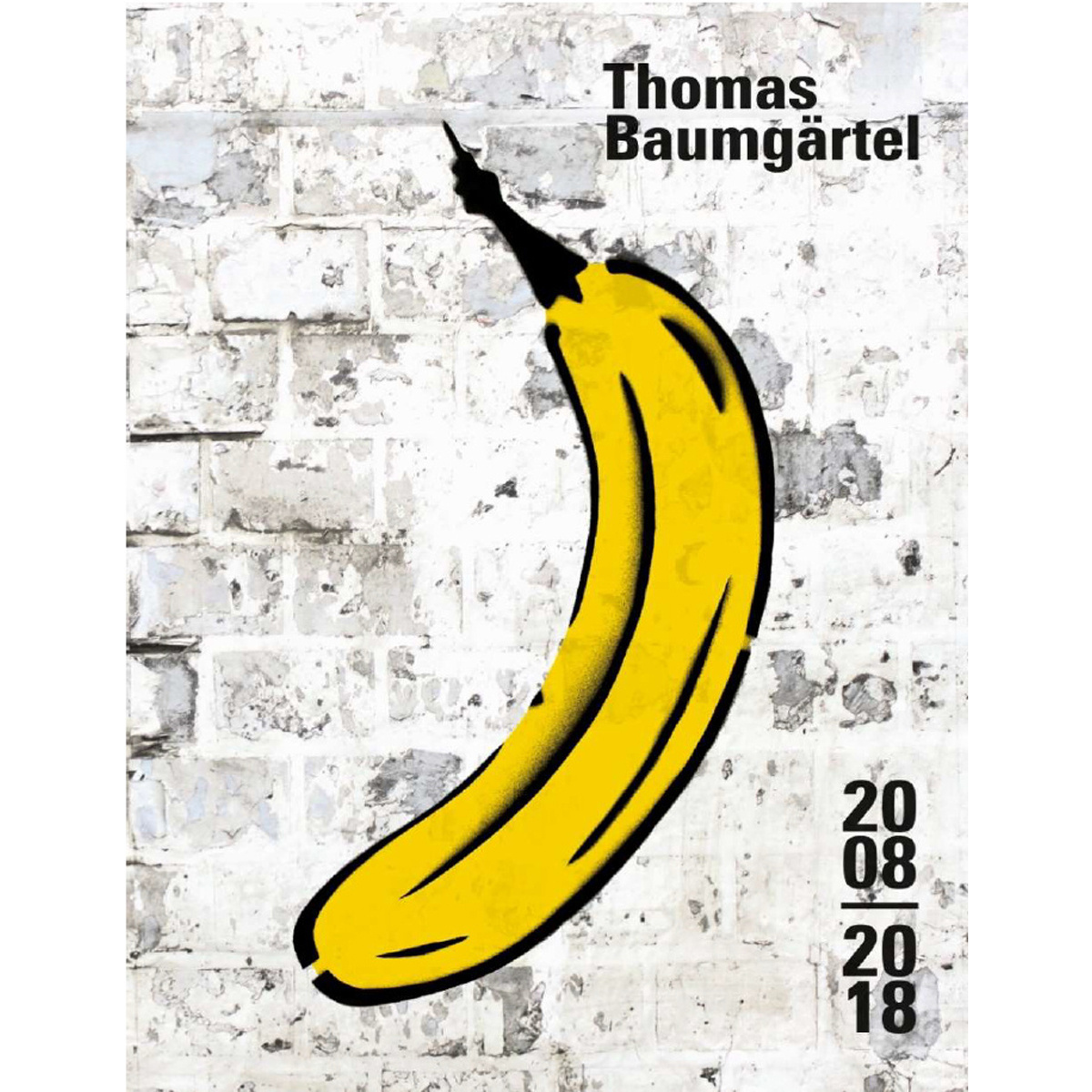 Vorzugsausgabe - Buch mit handgespraytem Titel von Thomas Baumgärtel
