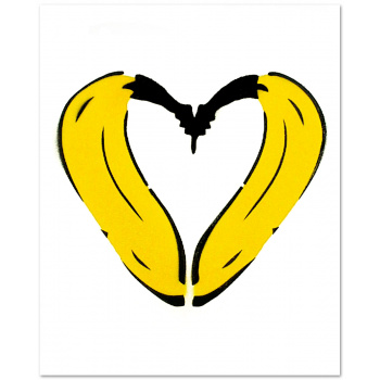 Herz-Banane von Thomas Baumgärtel
