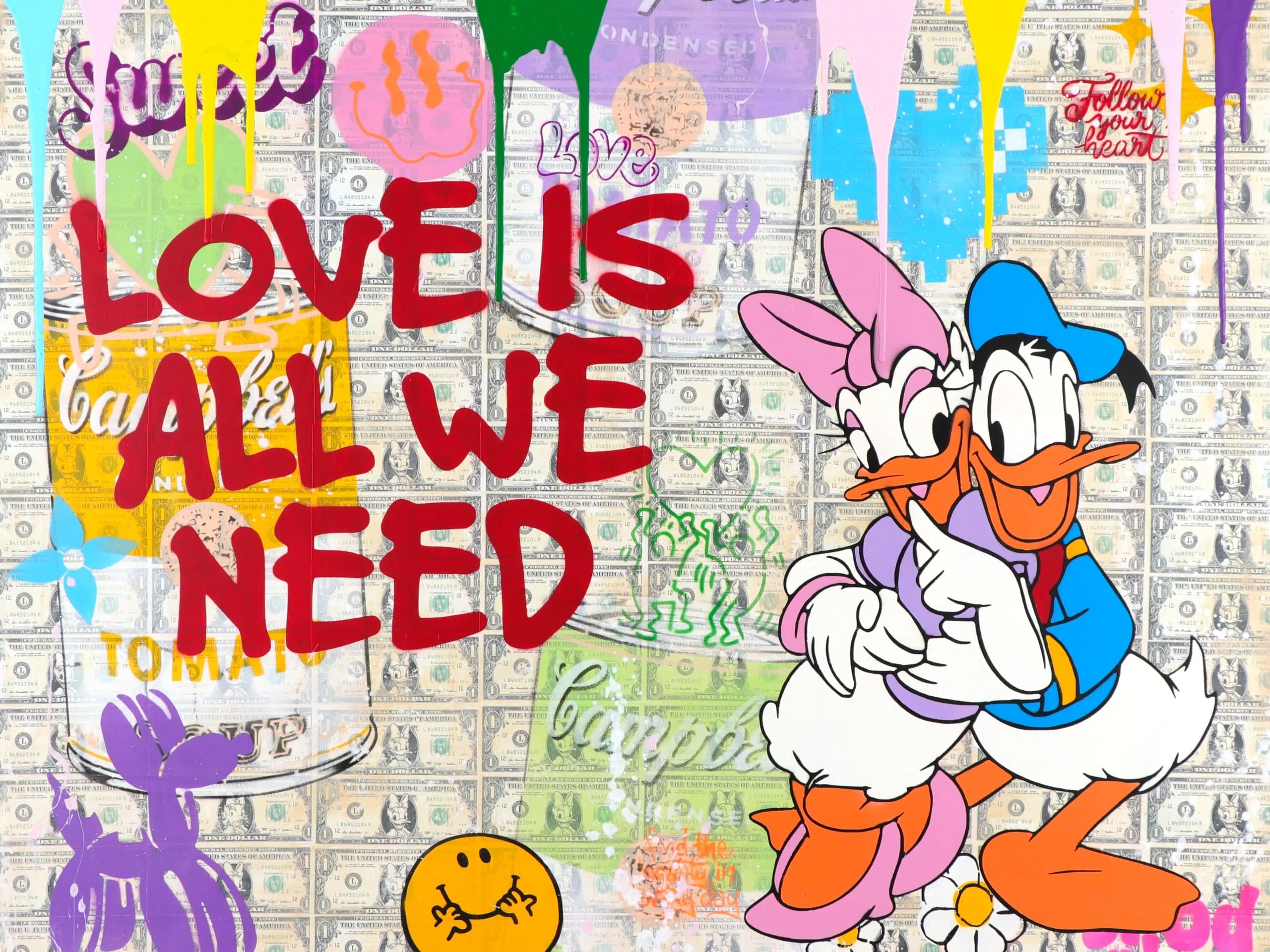 Kunstwerk „Only Love“ des Künstlers Jesse Goodman.